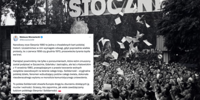 Morawiecki o rocznicy Porozumień Sierpniowych