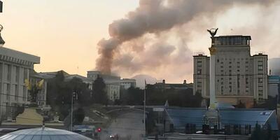 Atak Rosji na Kijów. Uszkodzona siedziba rządu