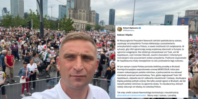 Bąkiewicz komentuje sukces Nawrockiego