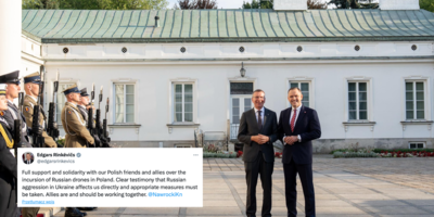 Prezydent Łotwy solidarny z Polską