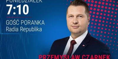 Przemysław Czarnek był gościem Radia Republika