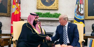 Donald Trump i saudyjski książę