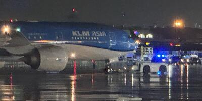 samolot KLM w Atlancie