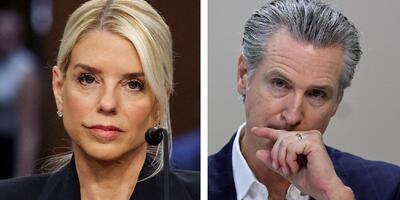 Pam Bondi i Gavin Newsom