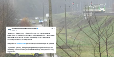 BBN o aktach dywersji na kolei