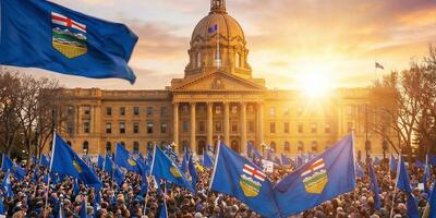 demonstracja niepodległościowa w Edmonton