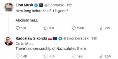 odpowiedź Sikorskiego na X