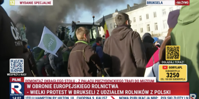 Rolnicy na ulicach Brukseli. Sprzeciw wobec polityki UE