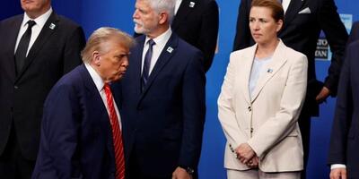 Donald Trump i Mette Frederiksen