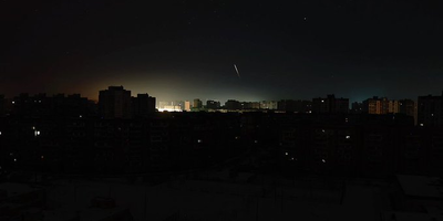 nocny atak na Ukrainę