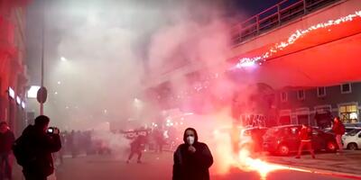 protesty w Mediolanie