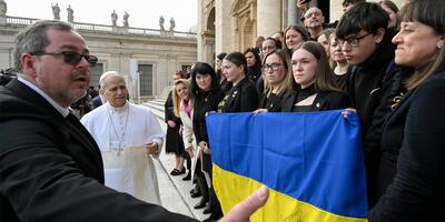 Rodziny ukraińskich więźniów w Watykanie