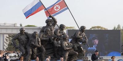 pomnik żołnierzy Korei Północnej poległych w wojnie rosyjskiej