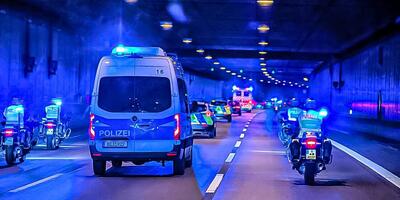 konwój policji niemieckiej