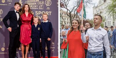 Judit Varga z dziećmi i Peter Magyar, były mąż Vargi z byłą kochanką