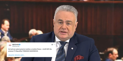 Tomasz Sakiewicz nagrodzony Laurem SDP