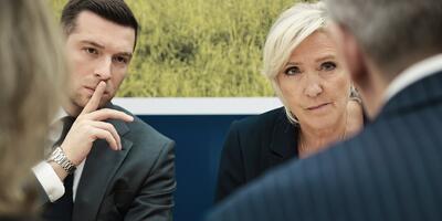 Jordan Bardella i Marine Le Pen