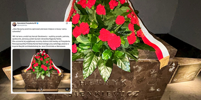 Karol Nawrocki uczcił rocznicę urodzin Henryka Sienkiewicza