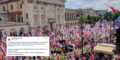 Kaczyński po marszu PiS: „Patriotyczna Polska się budzi”