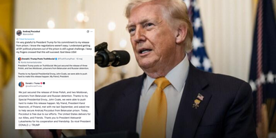 Andrzej Poczobut podziękował Trumpowi