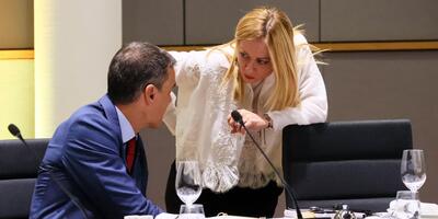 Giorgia Meloni i Pedro Sanchez
