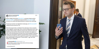 Bartosz Lewandowski chce przesłuchania Tuska ws. Romanowskiego