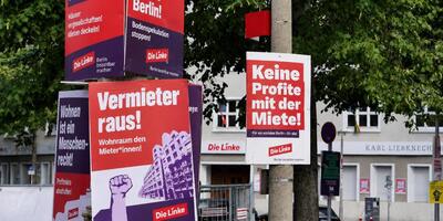 plakaty Die Linke w Berlinie