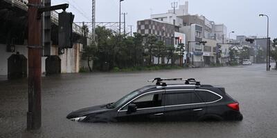 tajfun uderzył w Japonię