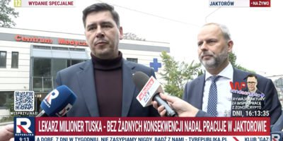 Posłowie PiS chcieli przeprowadzić kontrolę w przychodni, gdzie pracuje Kacprzyk. Wezwano policję