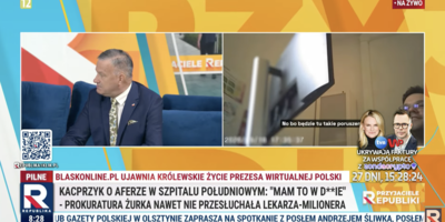 Grzegorz Woźniak w Republice o słowach Kacprzyka: „To jest przykład patologii”