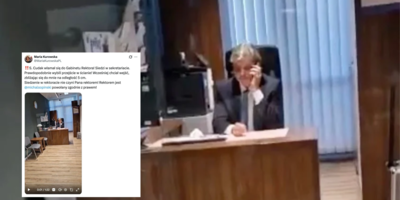 Sprzęt Republiki wyniesiony z sali w AWS. Kurowska potwierdza