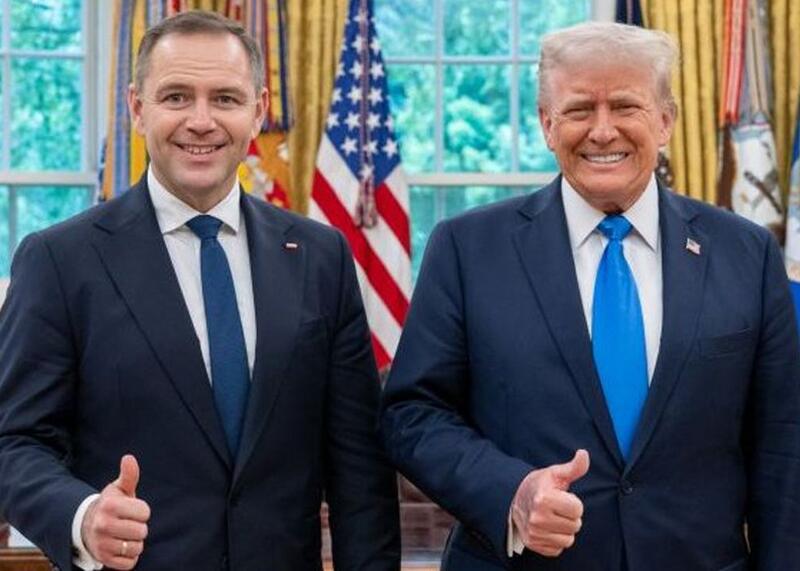 Nawrocki i Trump w Białym Domu