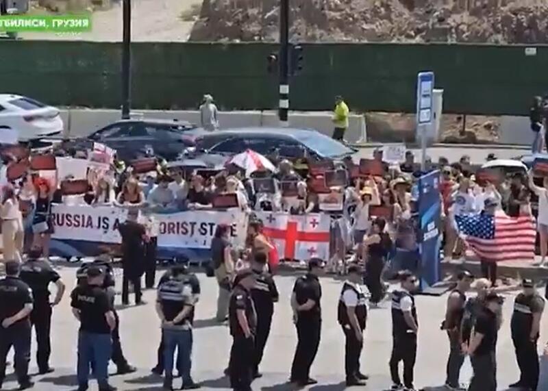 protesty w Tibilisi