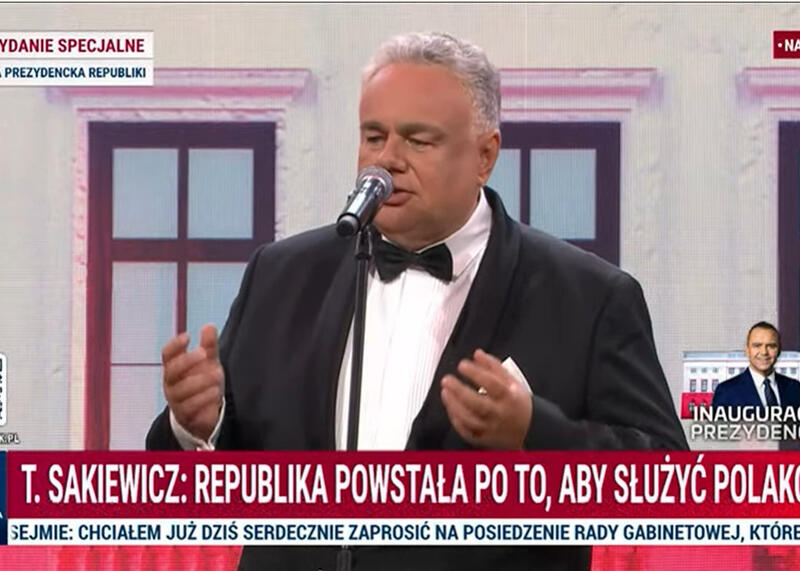 Prezes Tomasz Sakiewicz na Gali Prezydenckiej Republiki