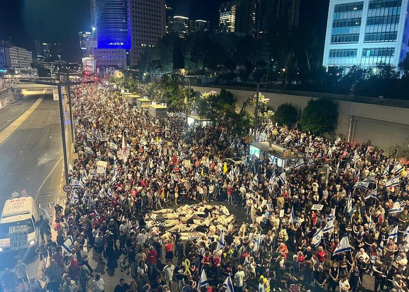 protest w Tel Awiwie