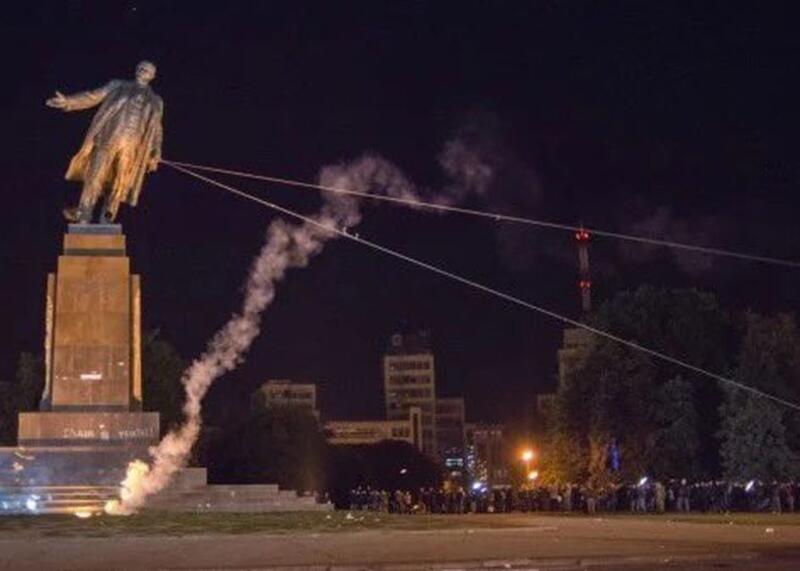 ostatni pomnik Lenina na Ukrainie