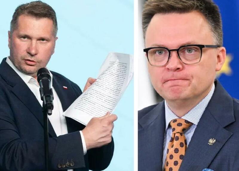 Przemysław Czarnek i Szymon Hołownia