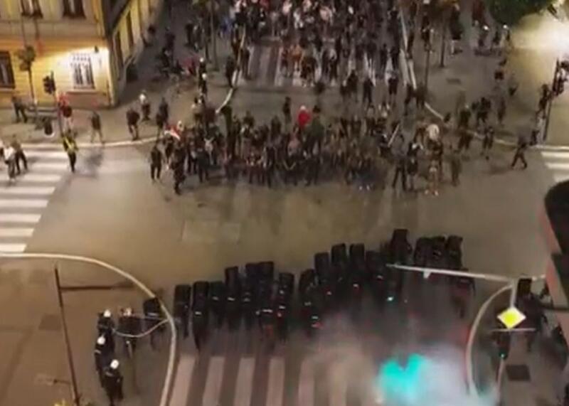 protesty w Belgradzie