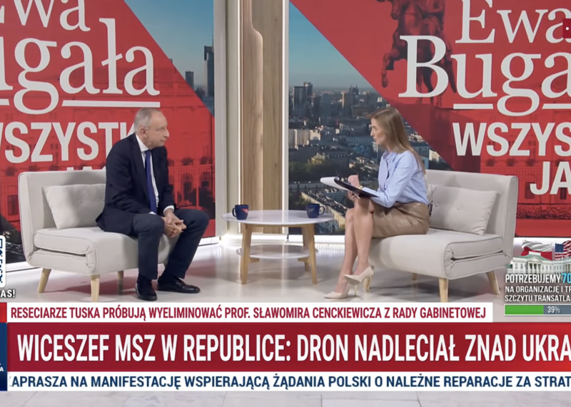 Dron z Osiny przyleciał z Ukrainy