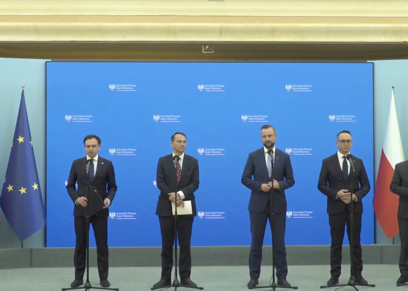 Konferencja ministrów Tuska
