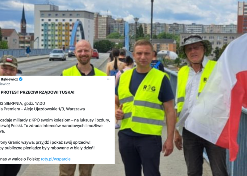 Protest przed Kancelarią Premiera