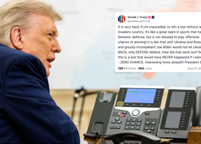 Trump o Ukrainie i Rosji