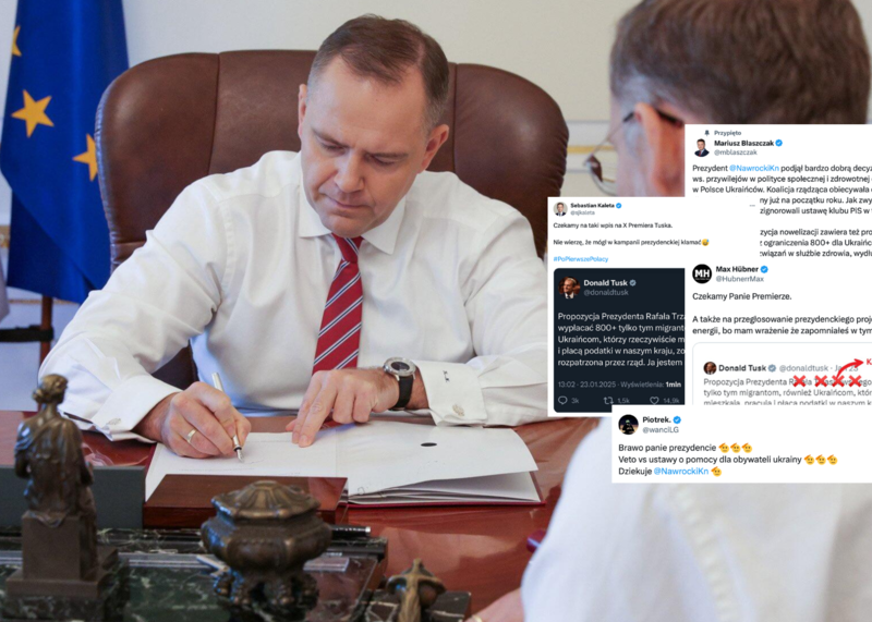 Politycy i internauci komentują decyzję Karola Nawrockiego