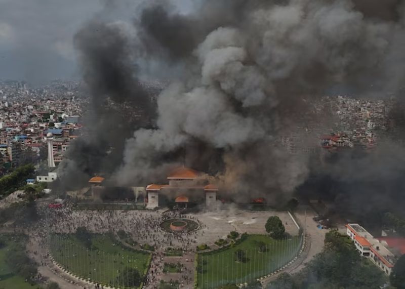 protesty w Nepalu