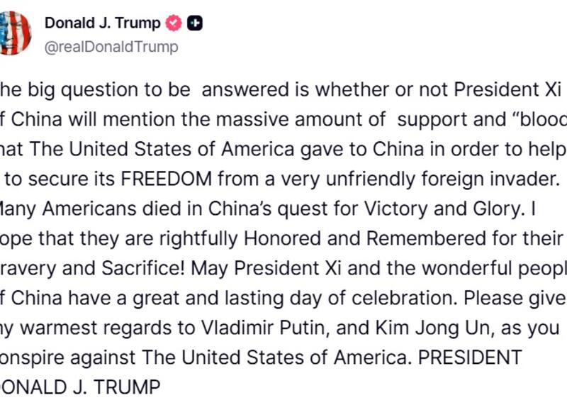 Donald Trump - Truth Social
