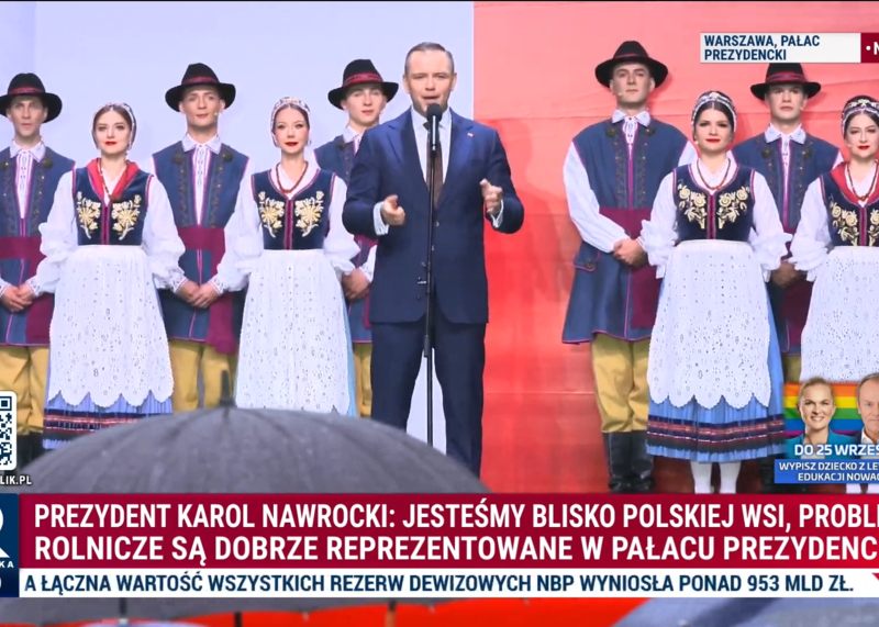 Karol Nawrocki na dożynkach prezydenckich