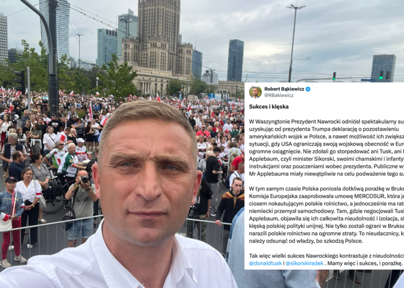 Bąkiewicz komentuje sukces Nawrockiego