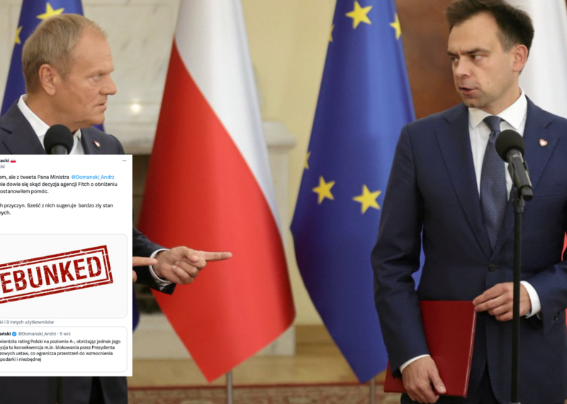 Biernacki punktuje Domańskiego ws. Agencji Fitch Biernacki punktuje Domańskiego ws. Agencji Fitch