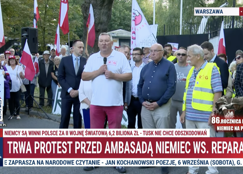 Protest pod Ambasadą Niemiec Protest pod Ambasadą Niemiec