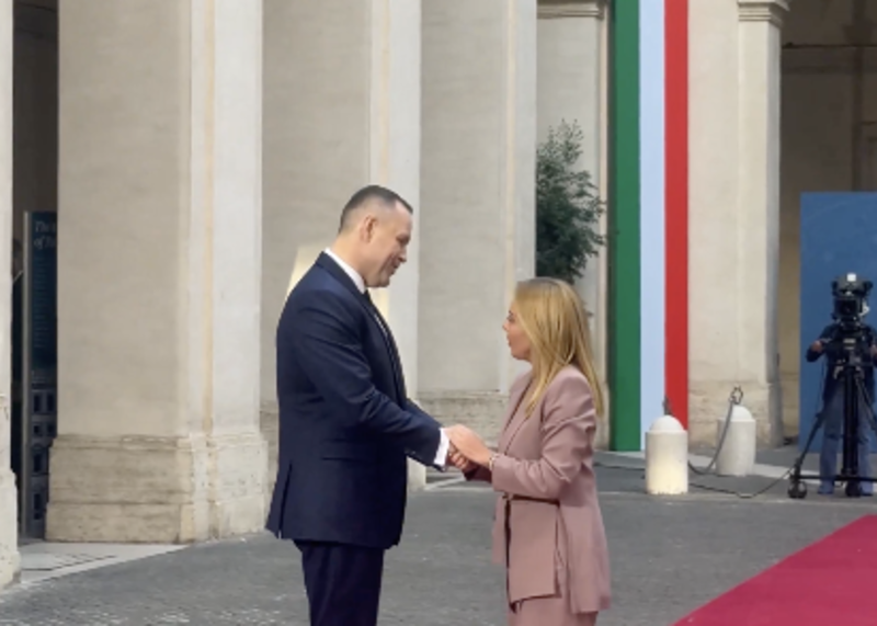 Rozpoczęło się spotkanie Karola Nawrockiego z premier Włoch